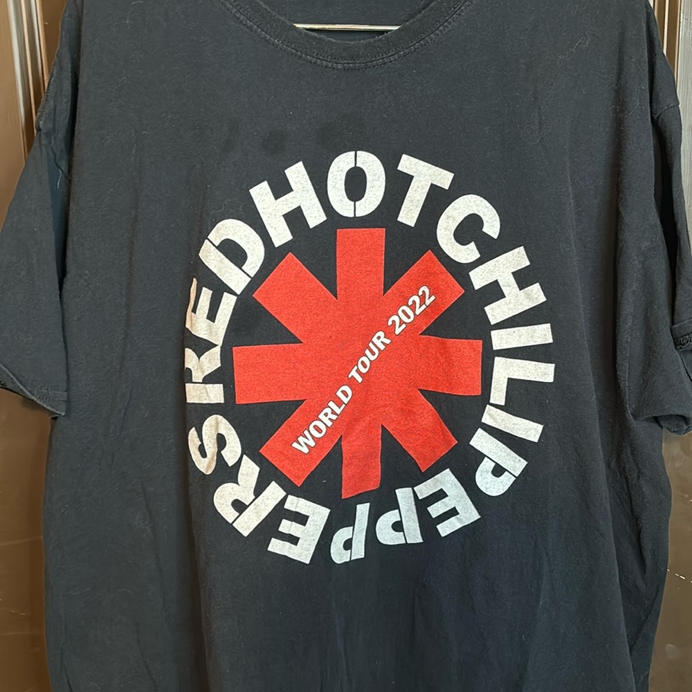2022 Red Hot chili peppers, world tour concert tea with backpiece double XL